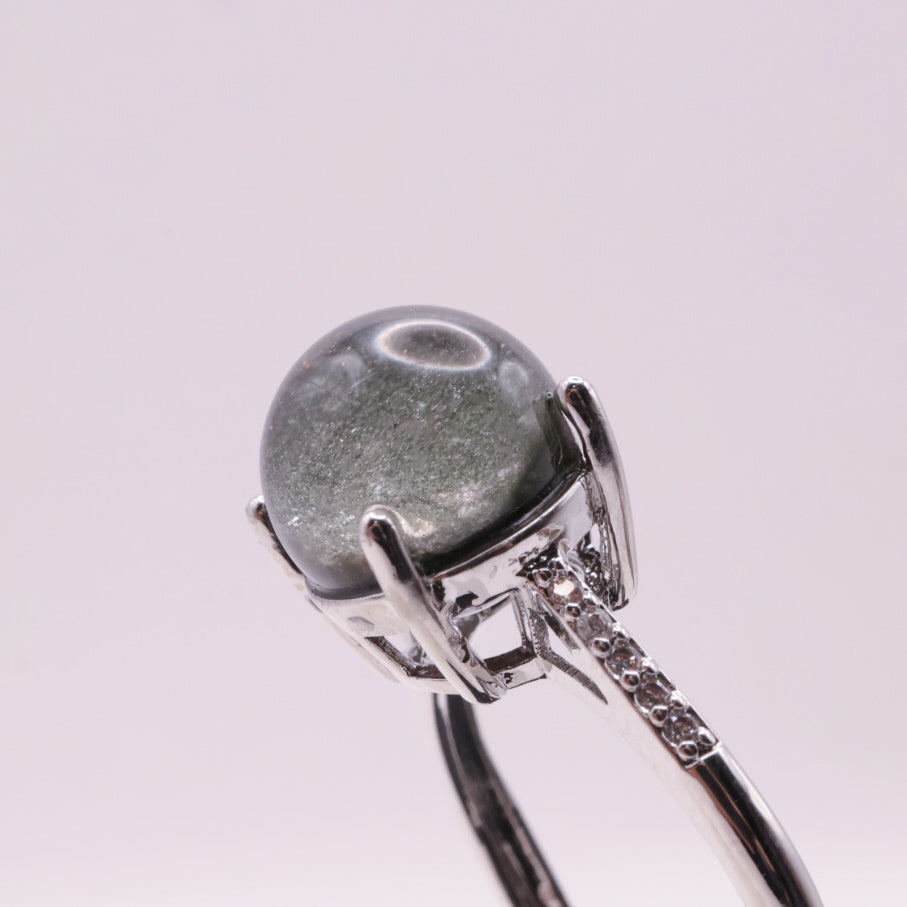 Garden Quartz Adjustable Ring ~ Green | #6