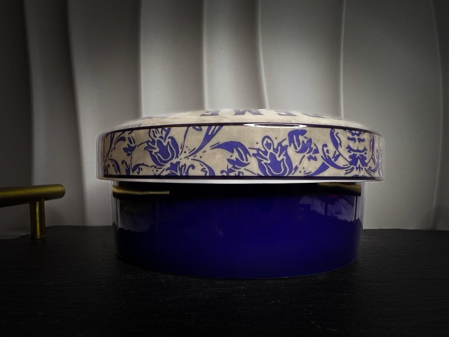 Gourmet Fine China Cheese Dish, French Country Ceramic Cheese Baker with Lid