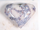 Purple Vug Agate Heart 146g Medium Size 8cm | #3