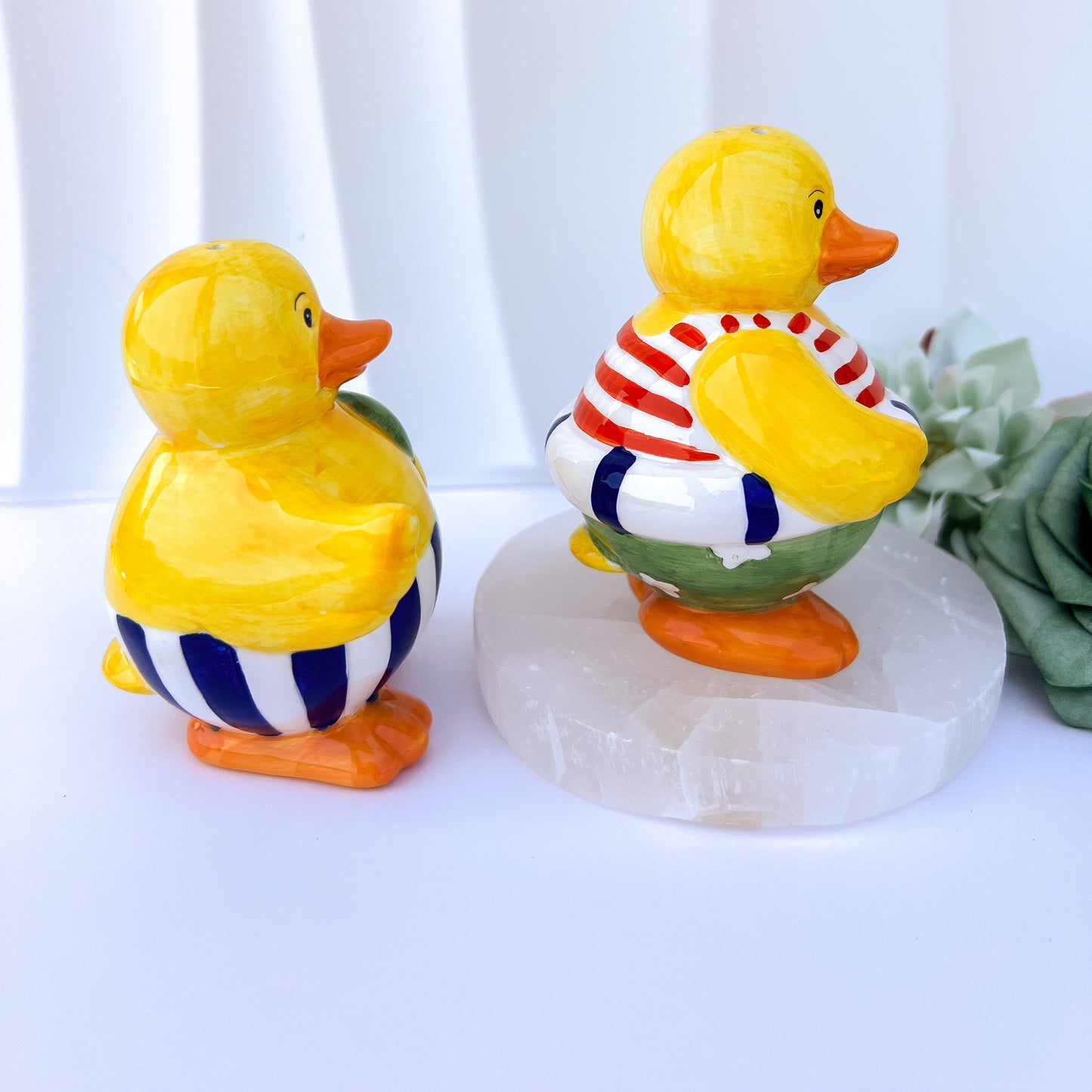 Novelty Beach Duck Salt & Pepper Shakers