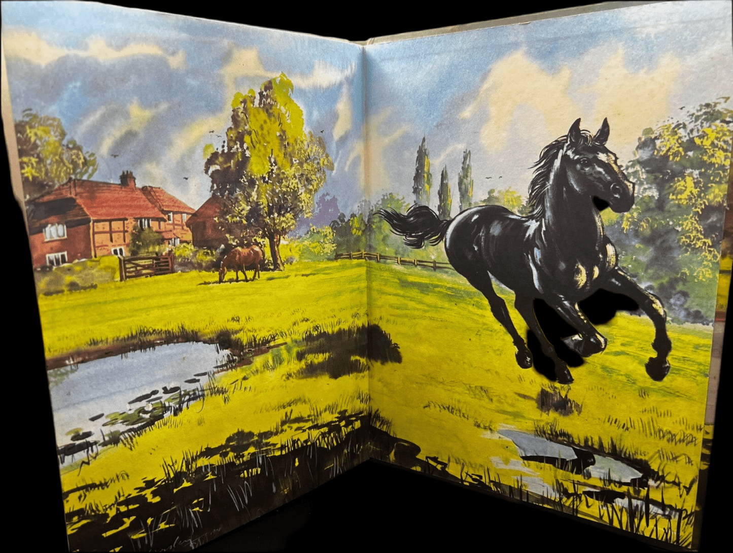 1978 Purnell Colour Classics Black Beauty by Anna Sewell, Vintage Horse Book