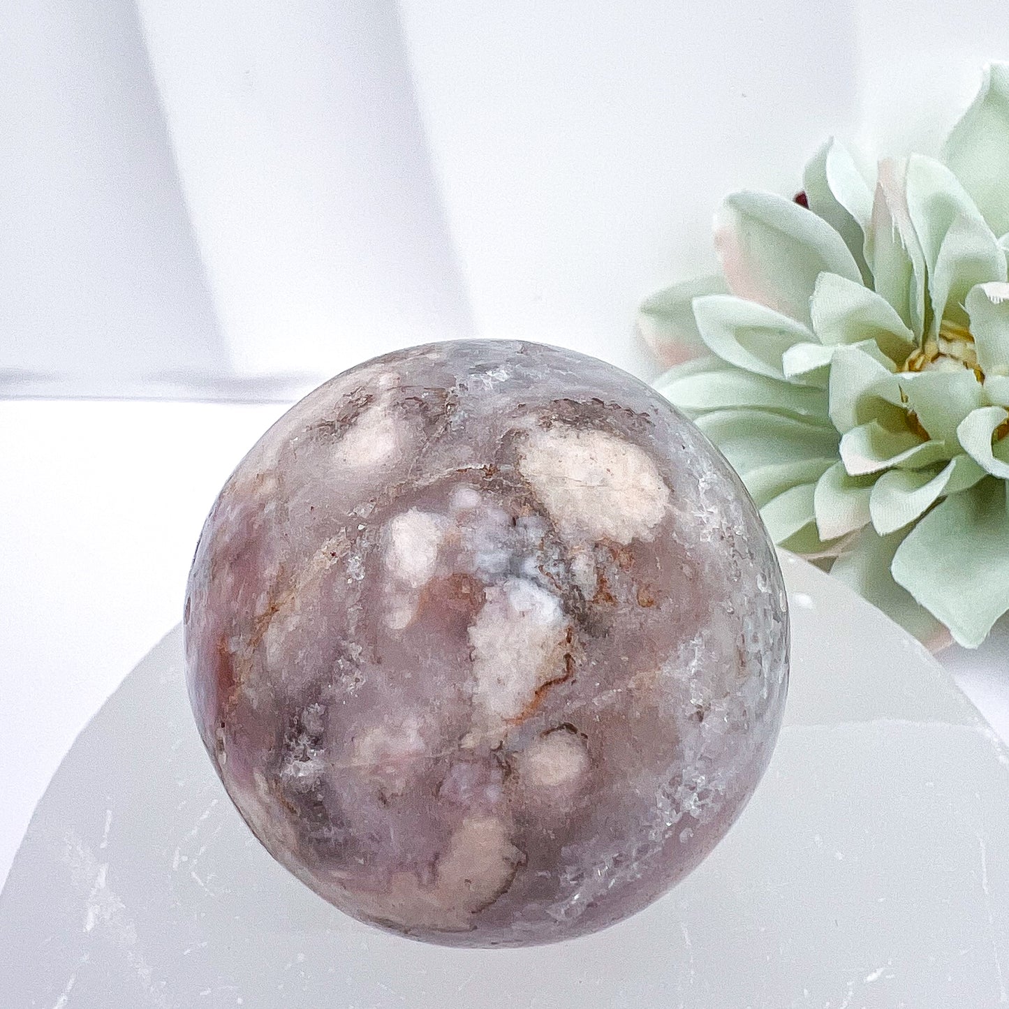 Flower Agate Spheres