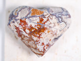 Purple Vug Agate Heart 147g Medium Size 8cm |#2