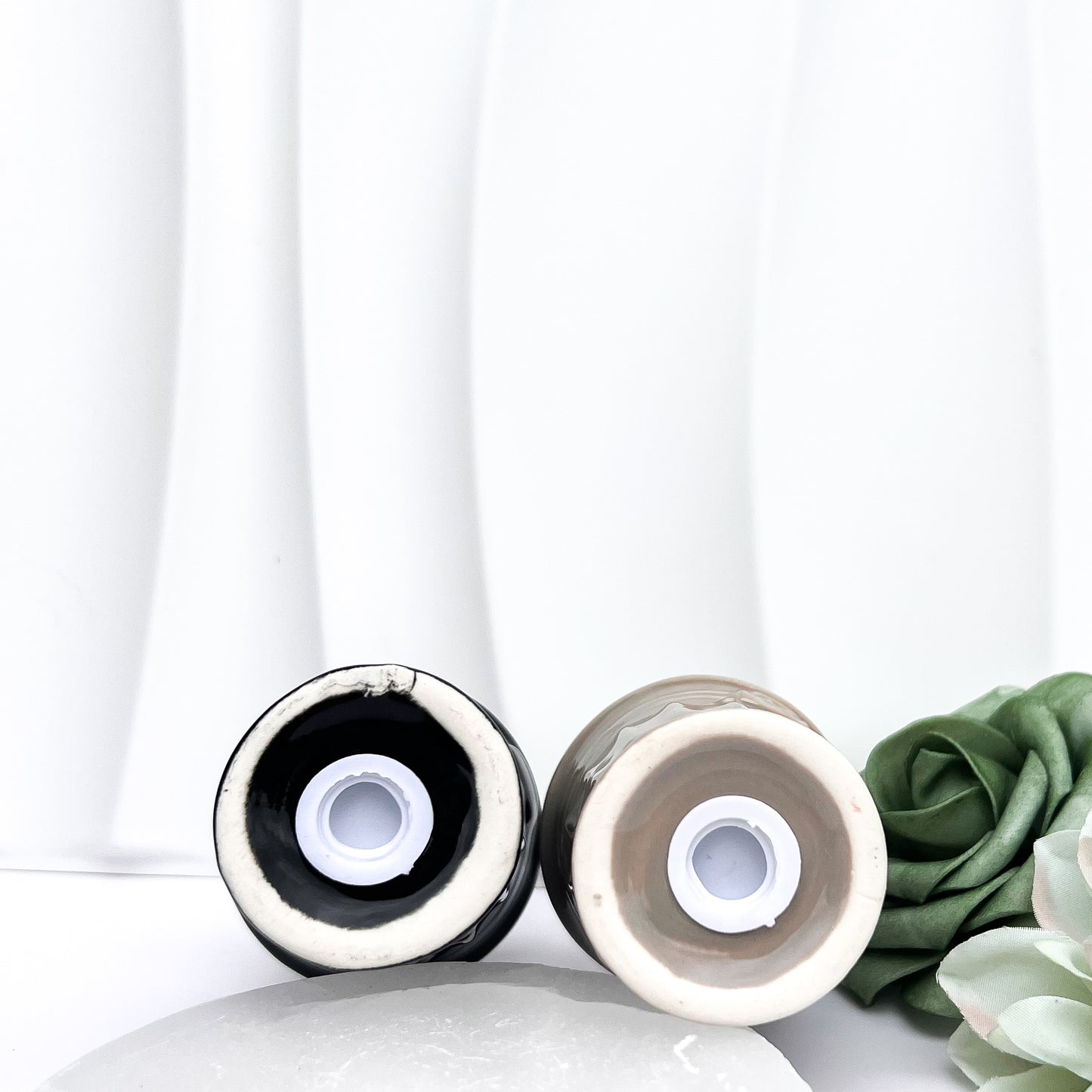 Novelty Garbage Can Salt & Pepper Shakers