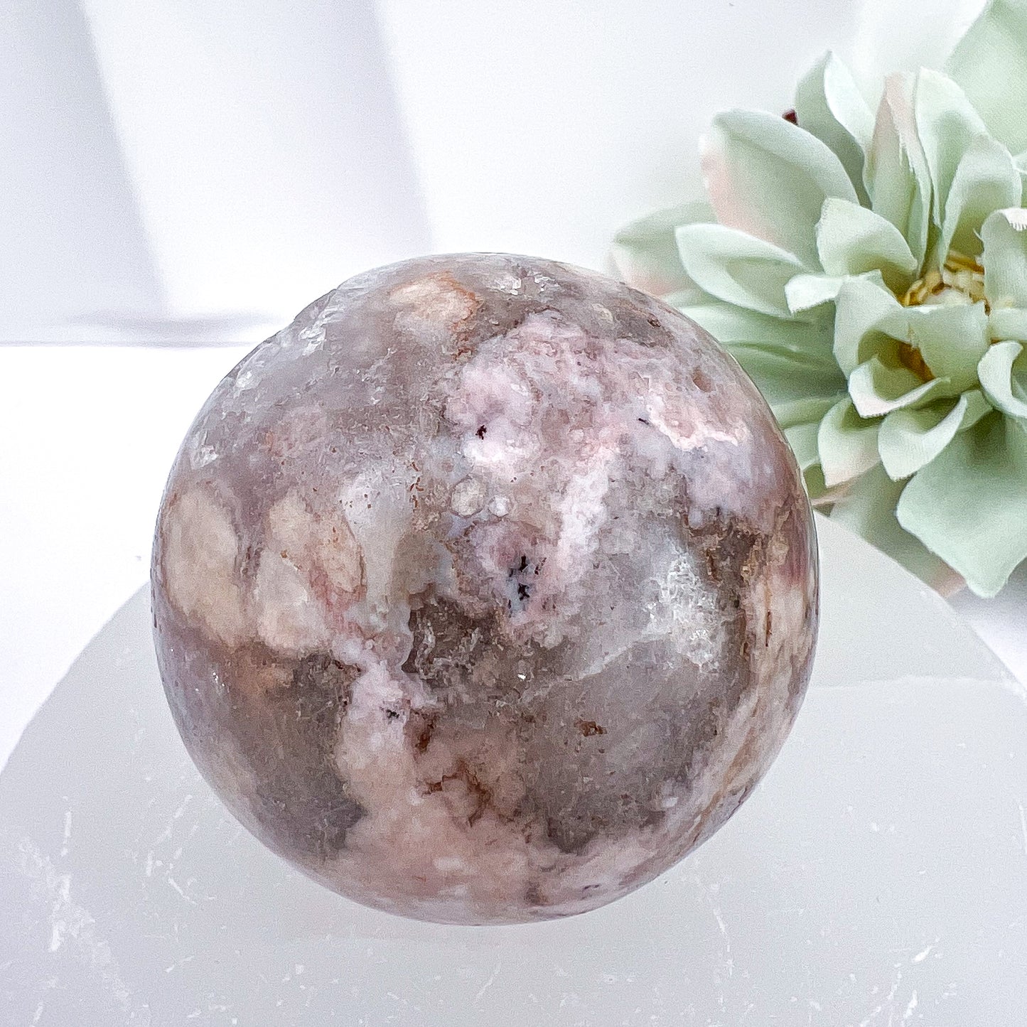 Flower Agate Spheres