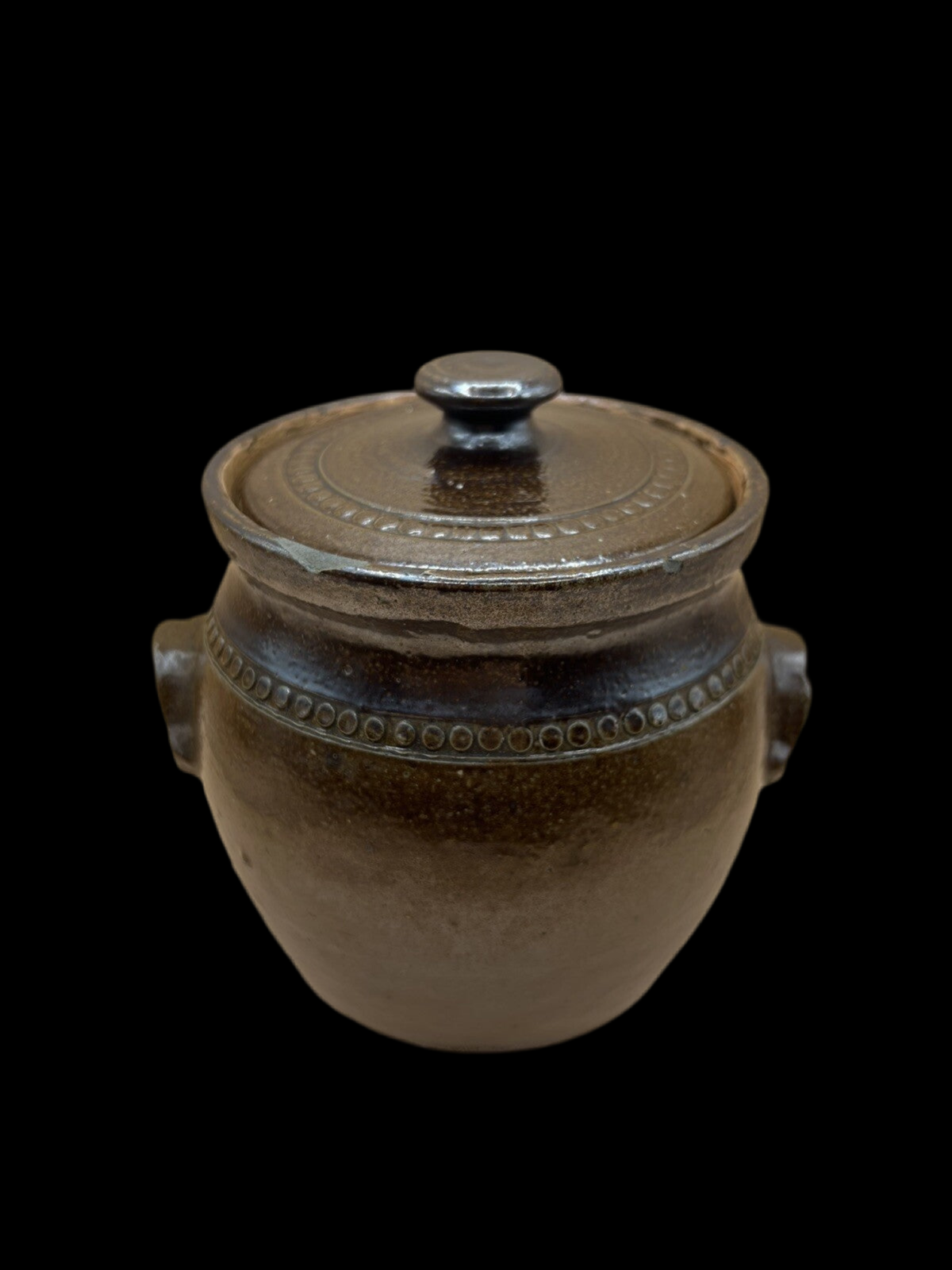 Vintage Bendigo Pottery Epsom Stoneware 15cm Lidded Canister