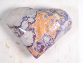 Purple Vug Agate Heart 144g Medium Size 8cm | #4