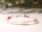 Pregnancy & Postpartum Silver Crystal Bracelet | Adjustable 19cm Australian Handmade