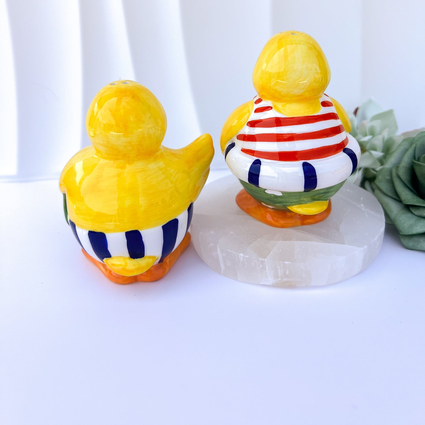 Novelty Beach Duck Salt & Pepper Shakers