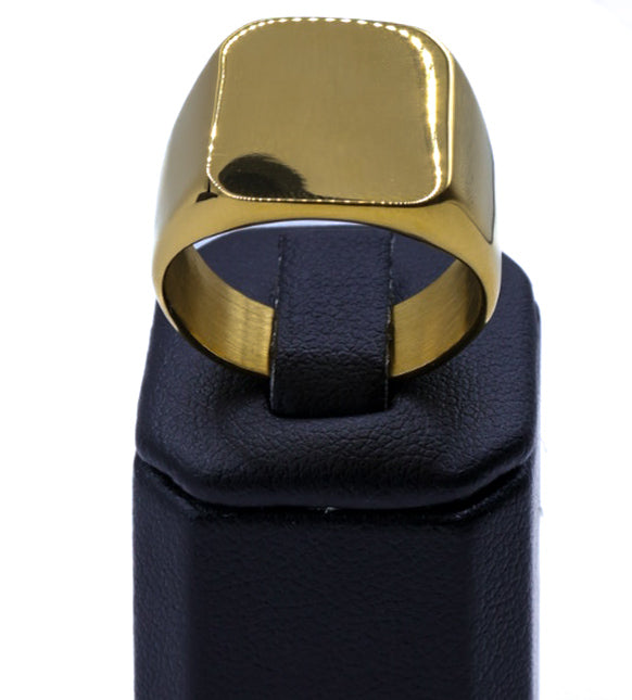 Mens gold-plated ring