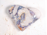 Purple Vug Agate Heart 83g Medium Size 7cm | #1