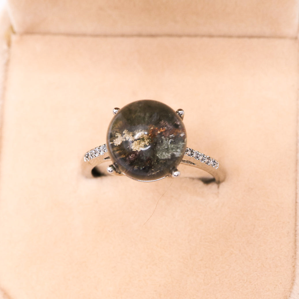 Garden Quartz Adjustable Ring