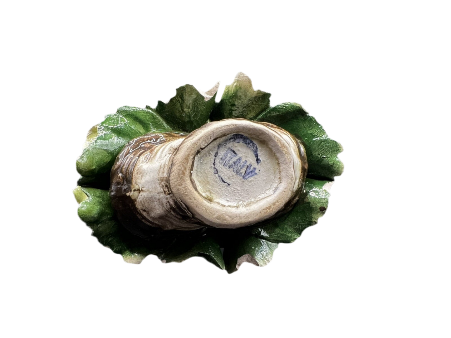 Ceramic Capodimonte-Style Rose Basket