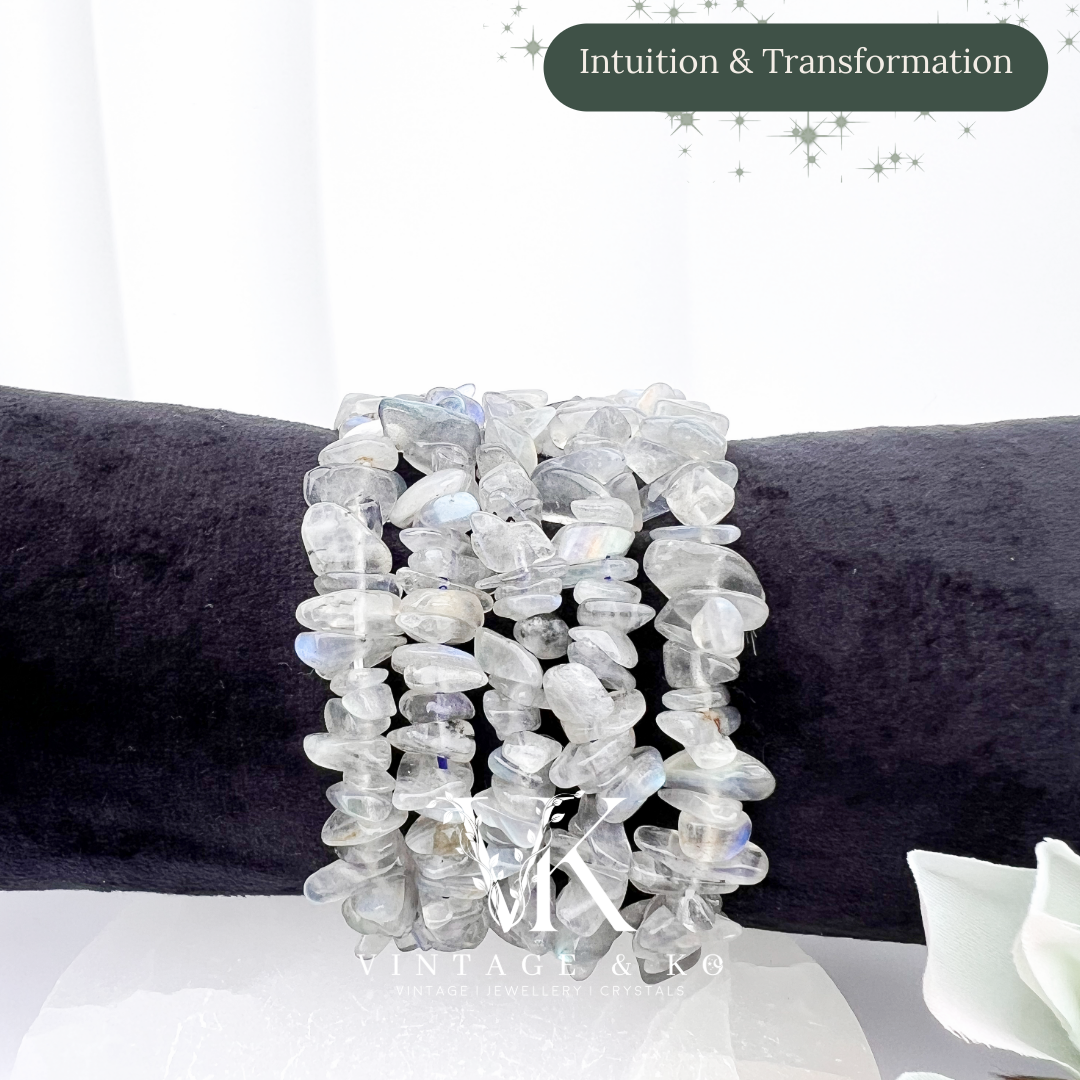 Labradorite Crystal Chip Bracelet
