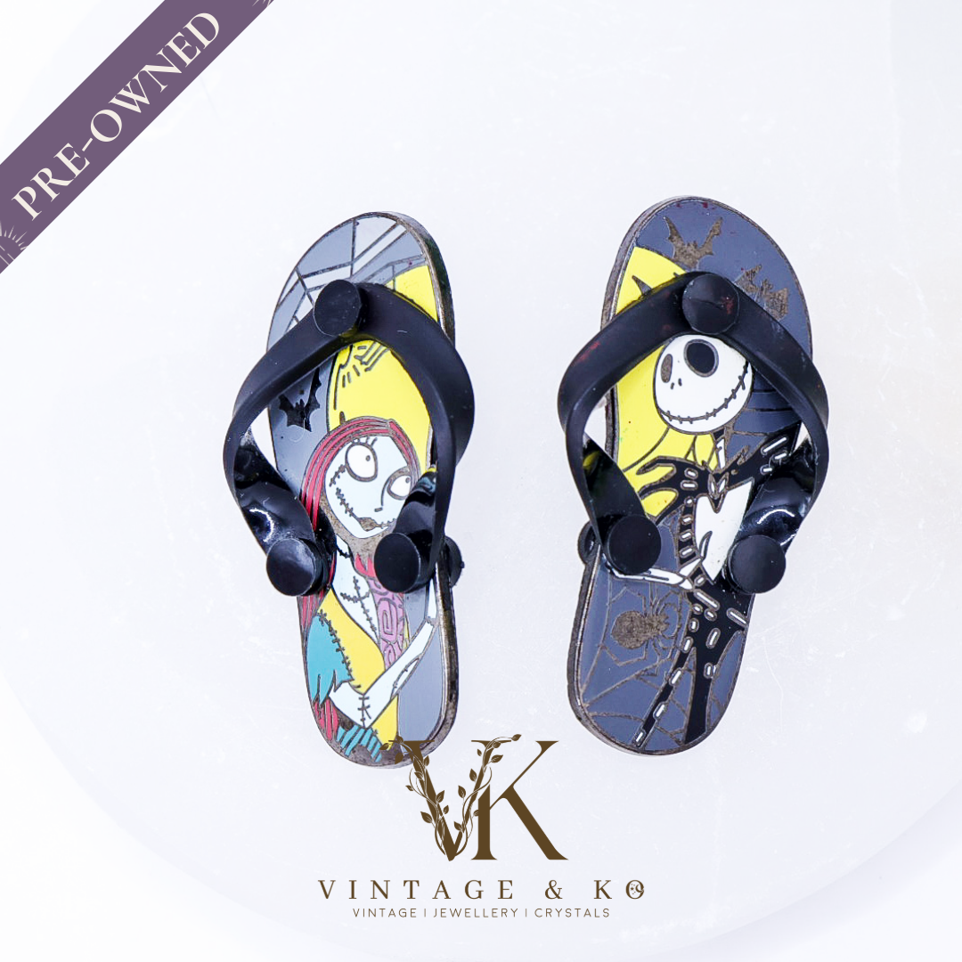 Tokyo Disney Nightmare Before Christmas Jack & Sally Flip-Flop Pins
