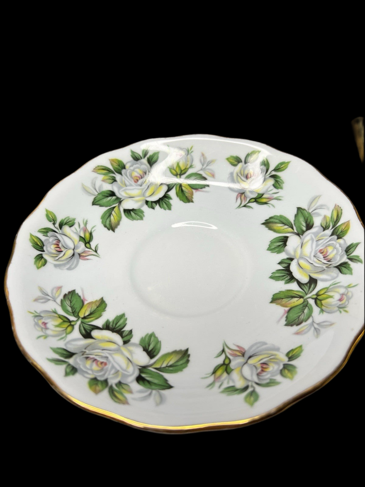 Colclough Tea Cup and Saucer Set - Rare Ridgway Blue Floral Design Gold Trim
