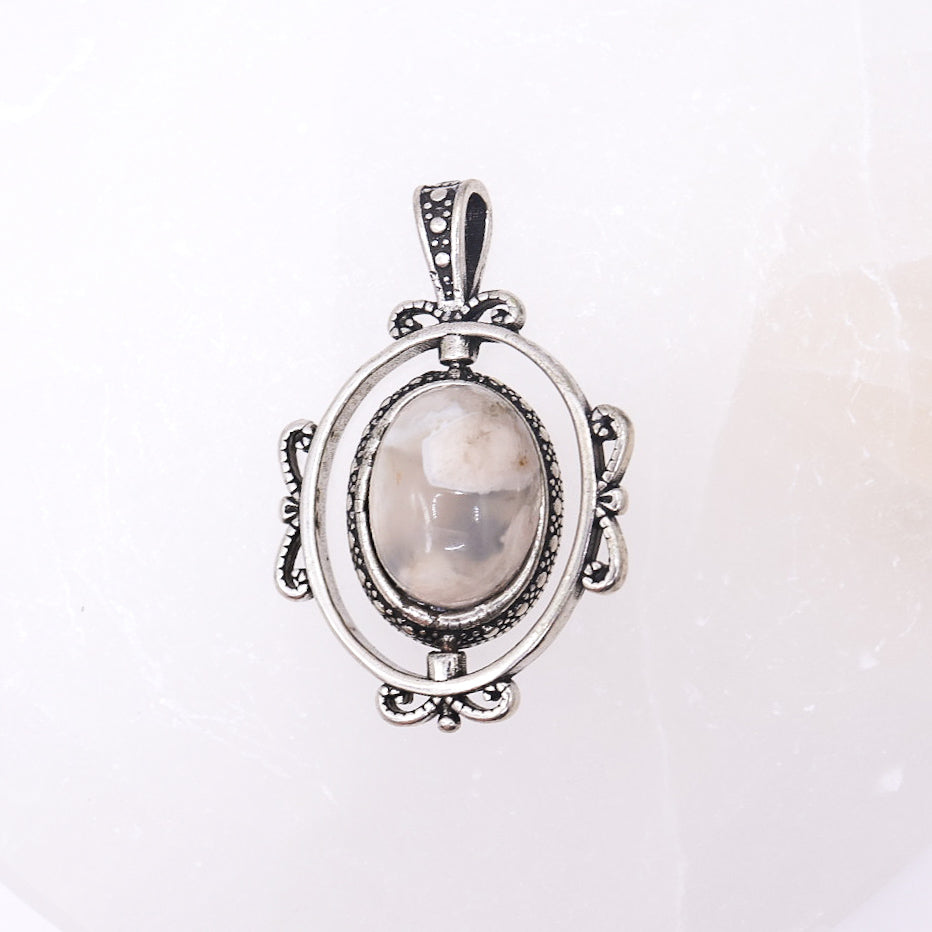 Sakura Agate Rotating Pendant | Intuitively Chosen