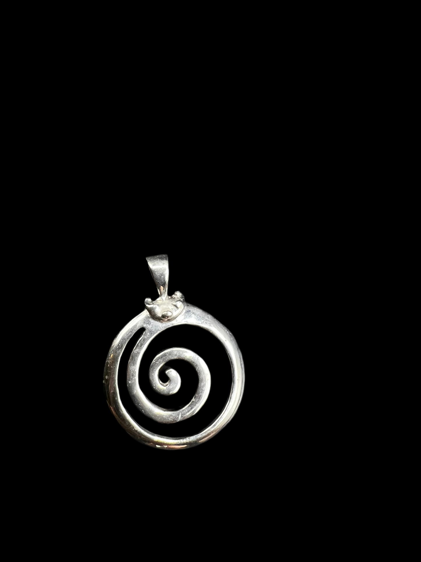 925 Silver Swirl Pendant
