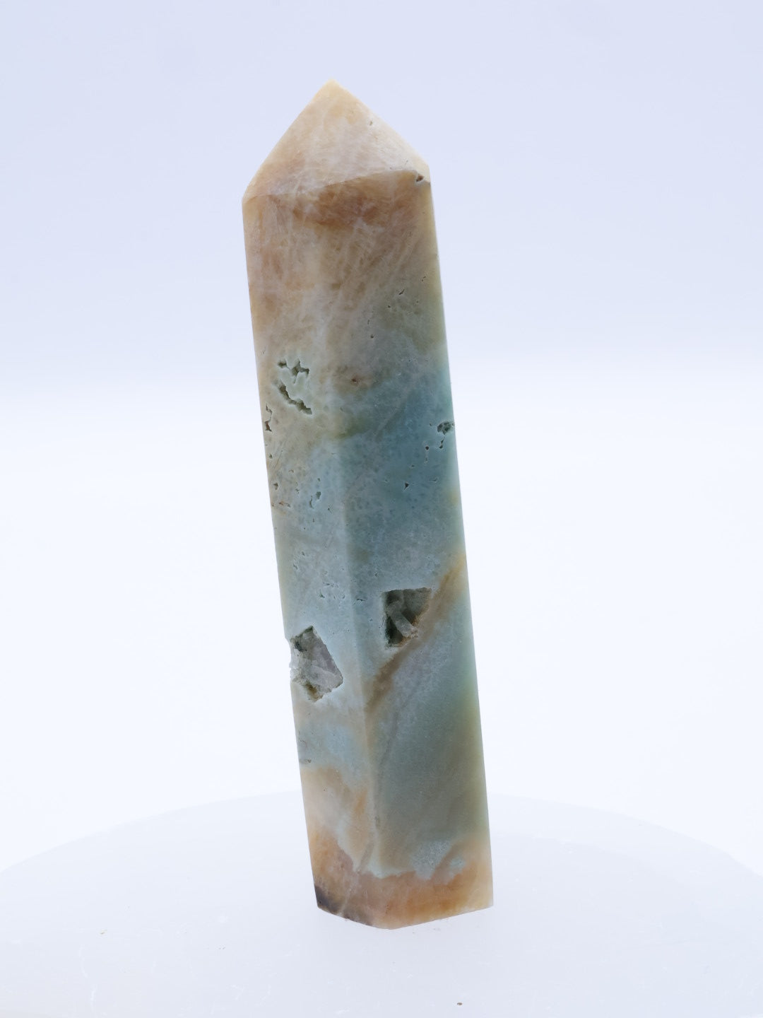 Sky Blue Quartz (Chalcedony) Crystal Point Small 65-100mm | #3