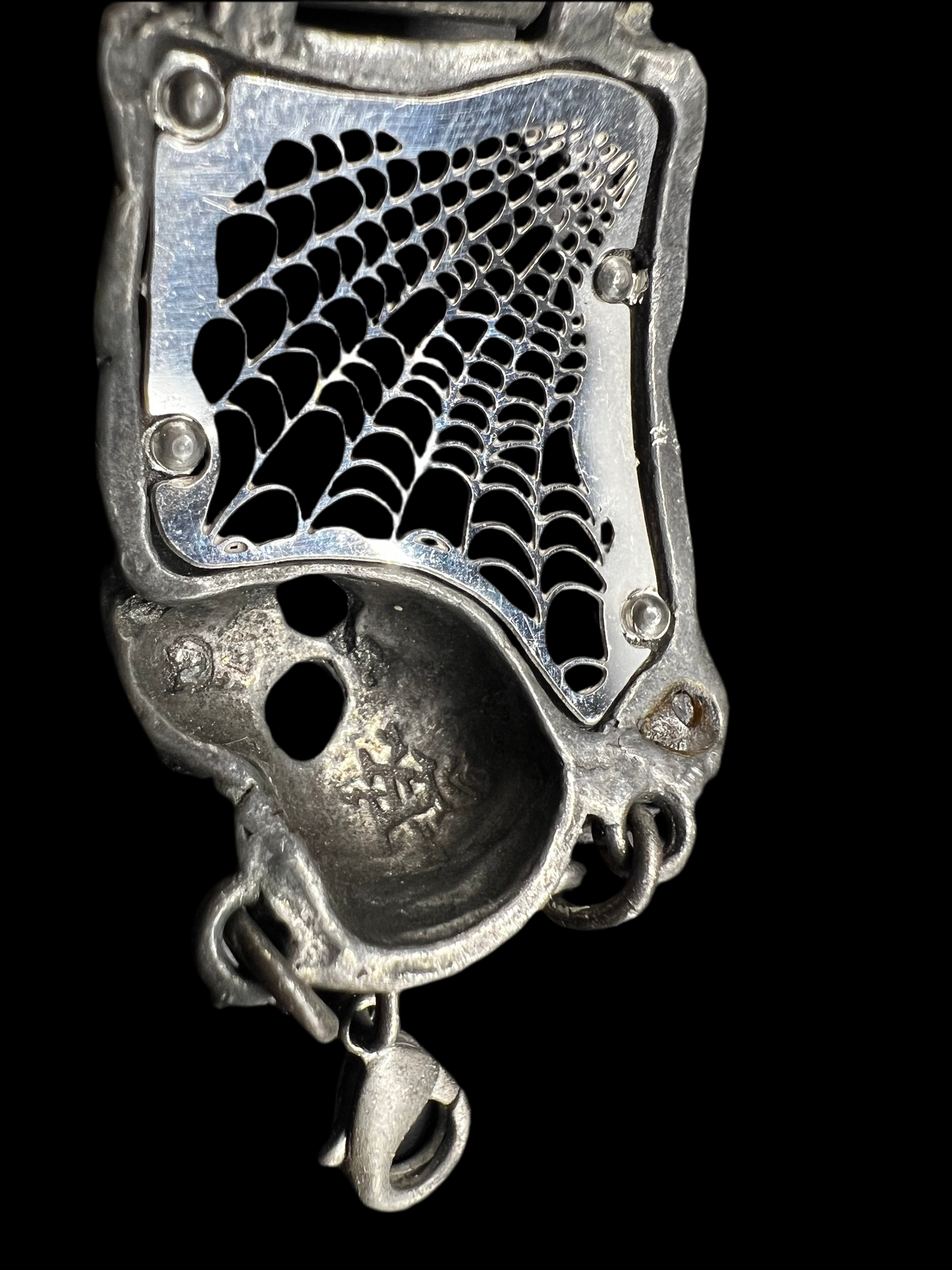 Victorian Gothic Watch – Alchemy Pewter with Skulls, Roses & Crystals