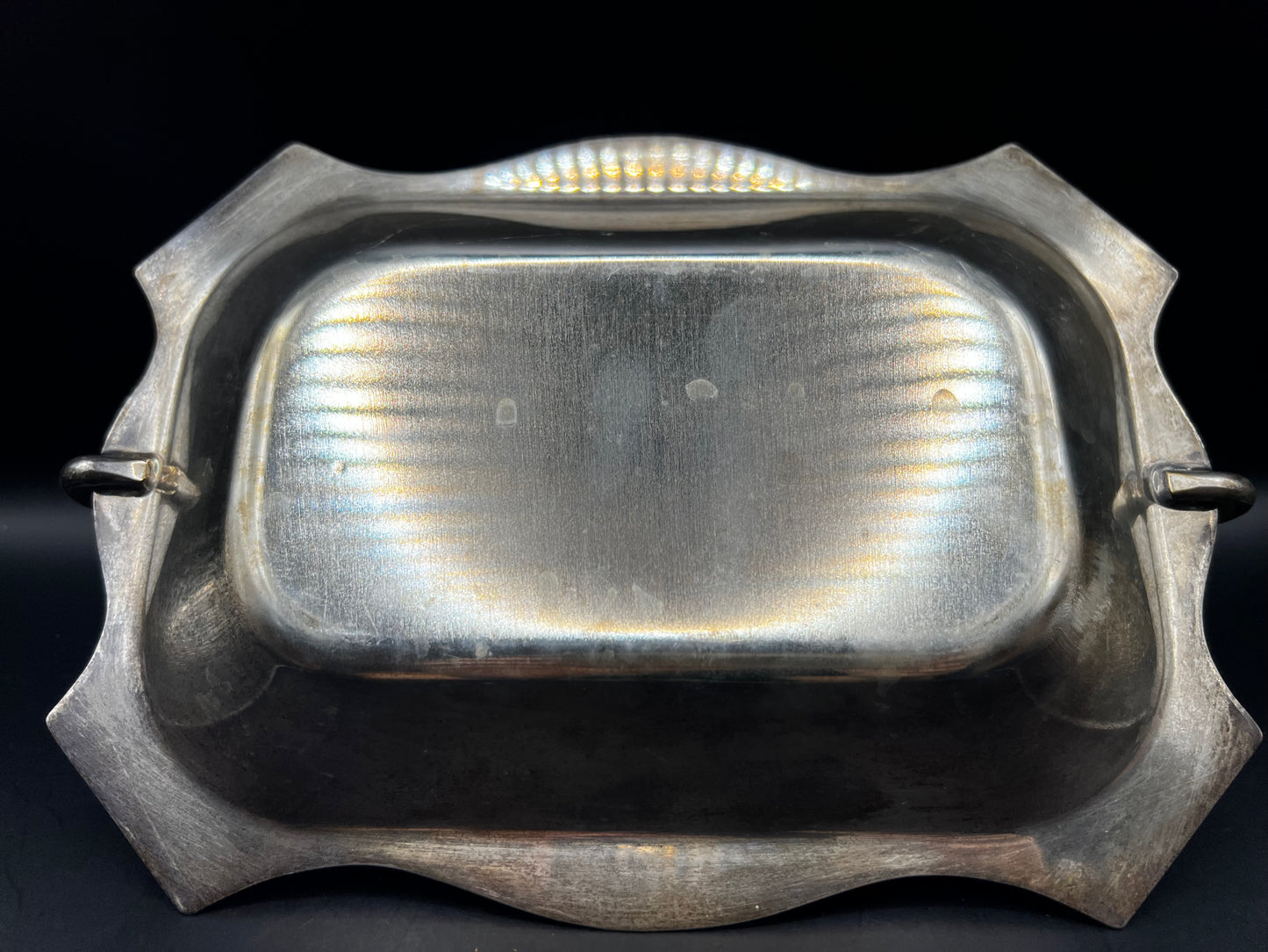 Vintage Goldcraft Anodised Aluminium Handled Bread Basket | Mid-Century Australian Serving Dish | Elegant Retro Fruit Bowl