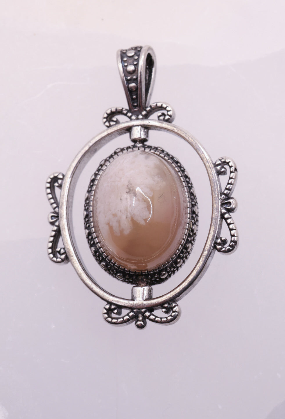Sakura Agate Rotating Pendant | #5