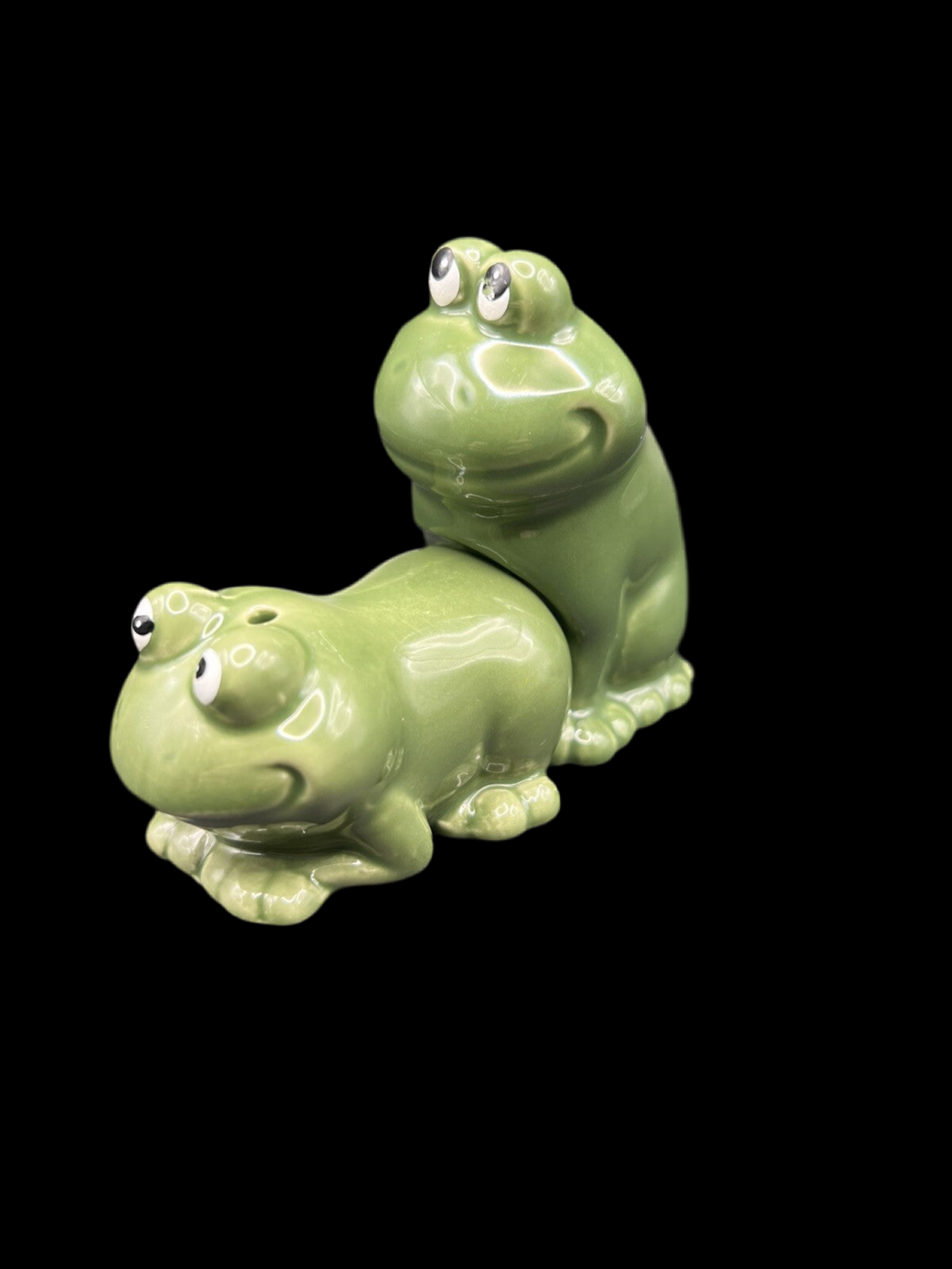 Naughty Playful Frogs Collectible Salt and Pepper Shakers