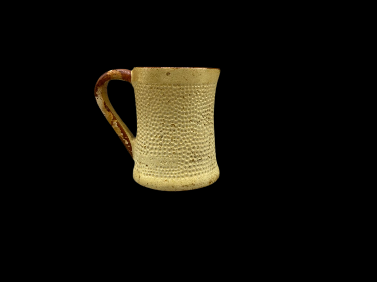 Vintage Manorware Miniature Beige Jug with Brown Handle