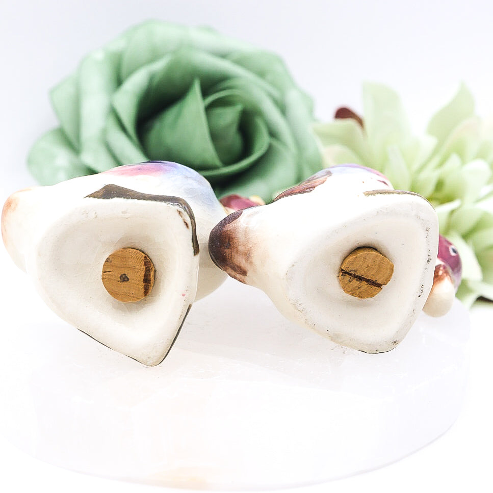 Vintage Hand-Painted Goose Salt & Pepper Shakers from Japan