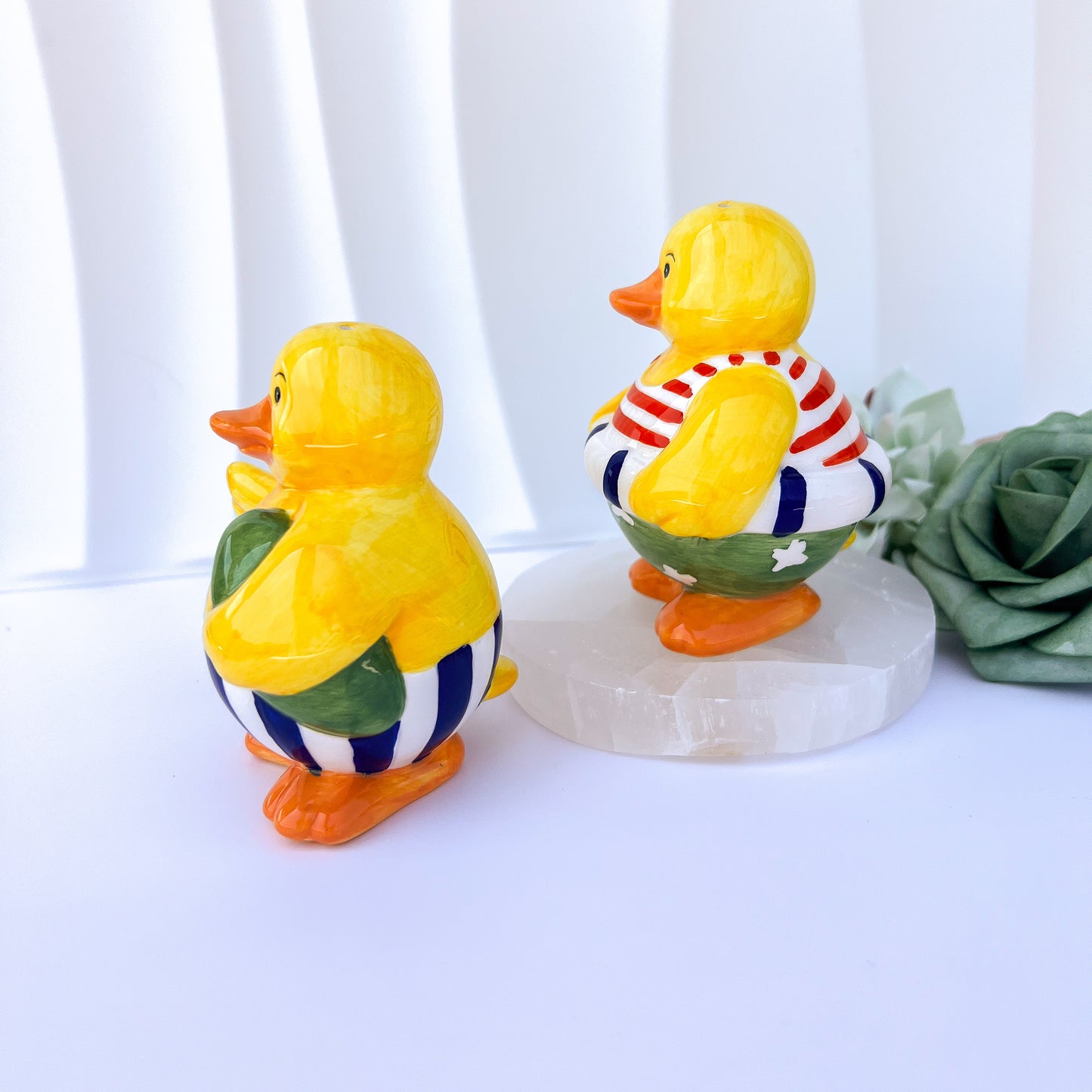 Novelty Beach Duck Salt & Pepper Shakers