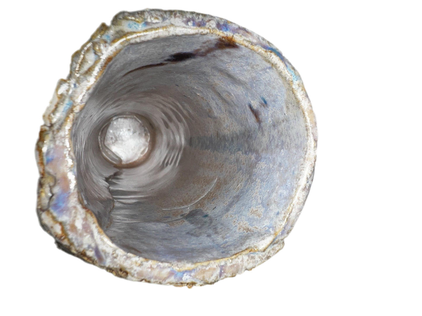 Handmade Studio Stoneware Vase | Iridescent Glazed 943g