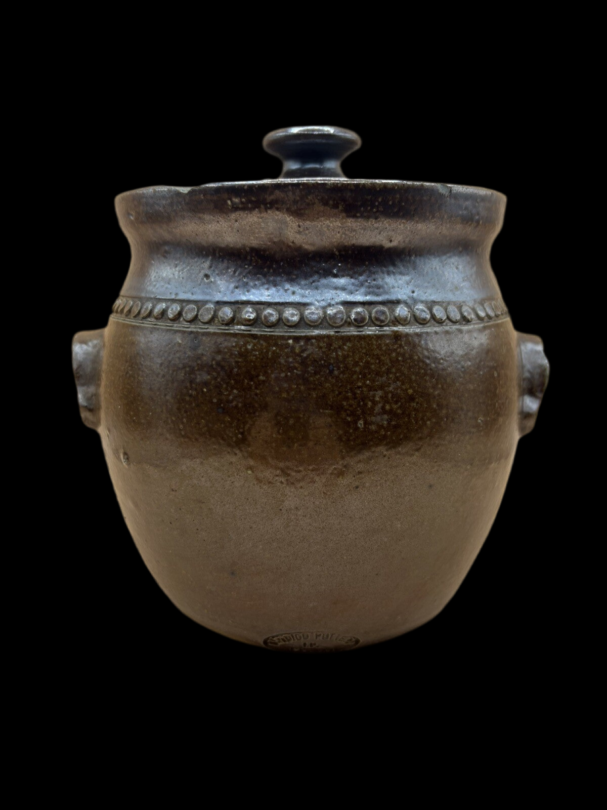 Vintage Bendigo Pottery Epsom Stoneware 15cm Lidded Canister