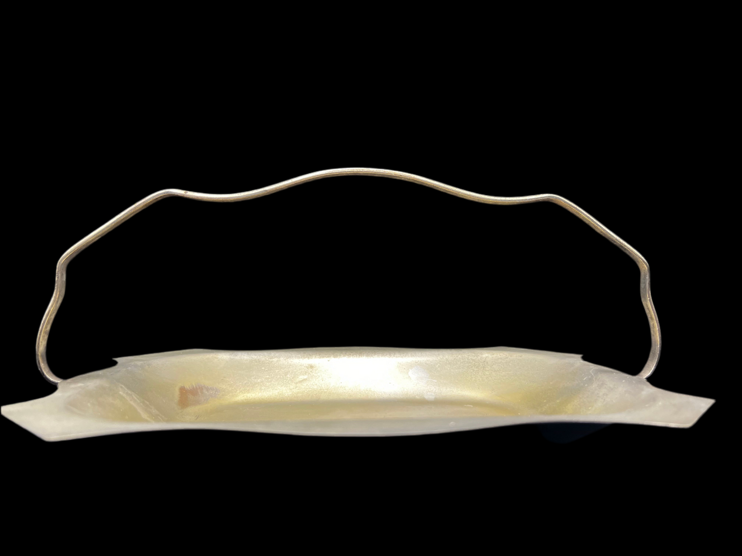 Vintage Goldcraft Anodised Aluminium Handled Bread Basket | Mid-Century Australian Serving Dish | Elegant Retro Fruit Bowl