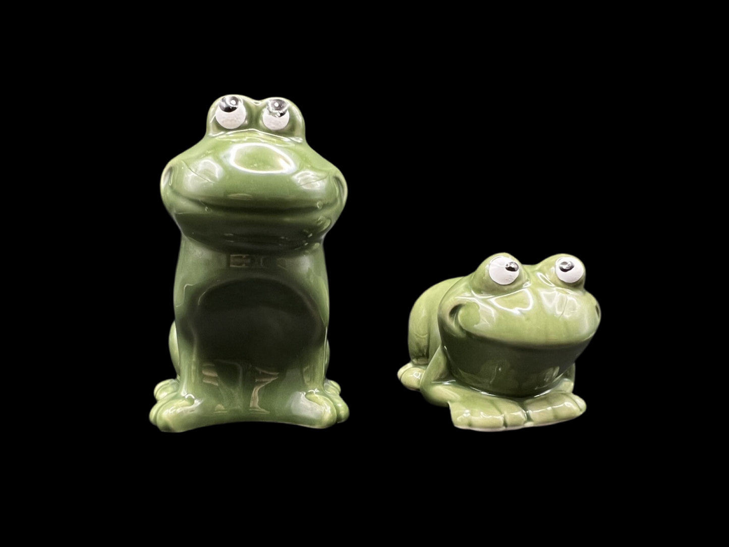 Naughty Playful Frogs Collectible Salt and Pepper Shakers
