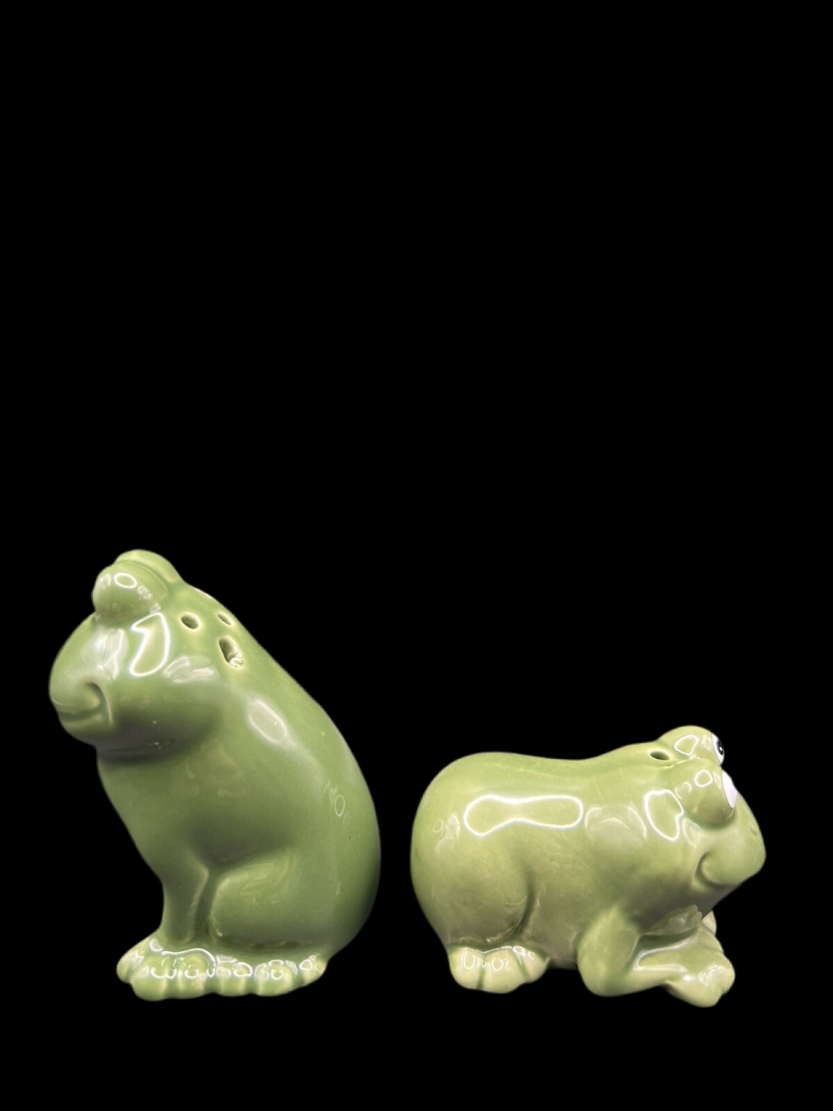 Naughty Playful Frogs Collectible Salt and Pepper Shakers