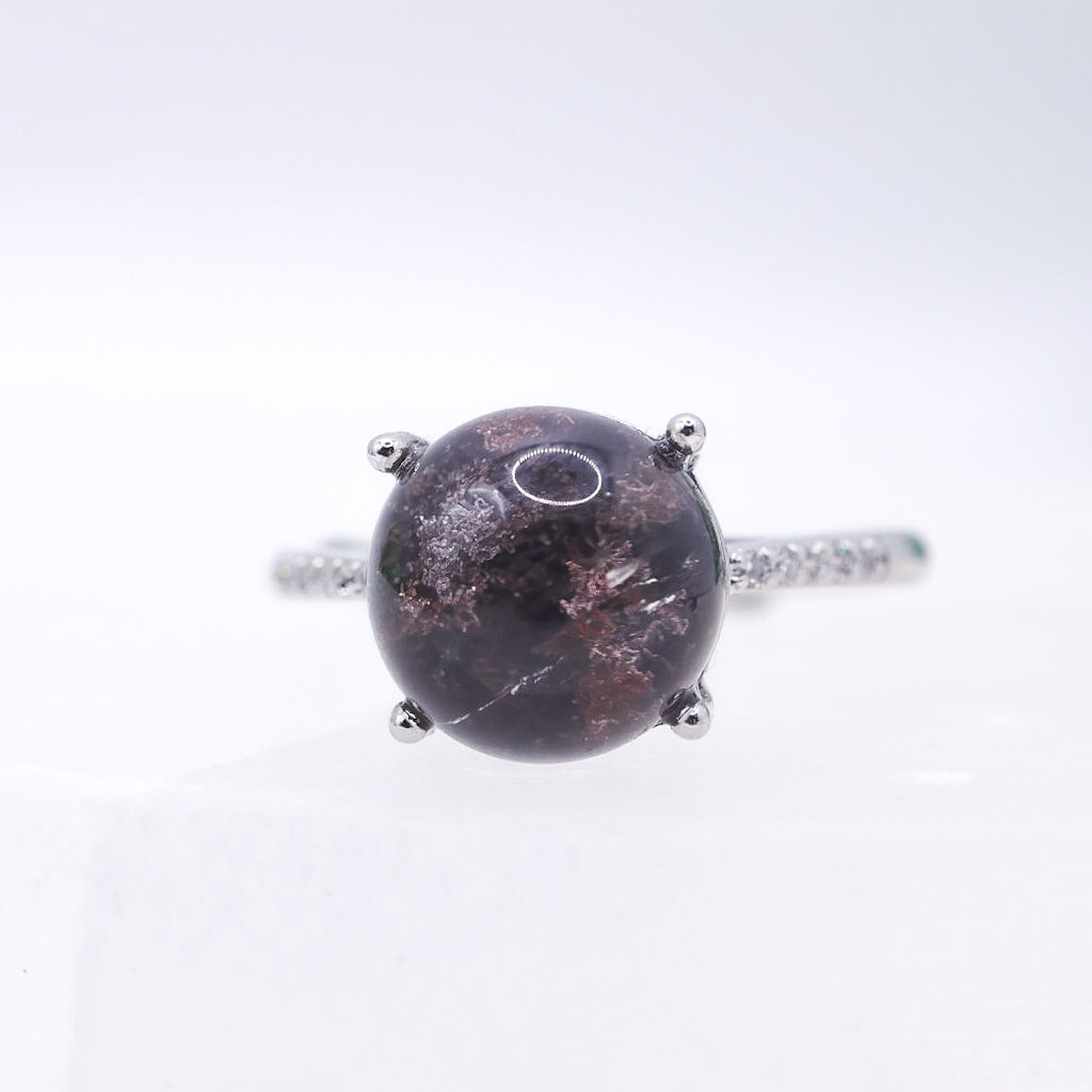 Garden Quartz Adjustable Ring