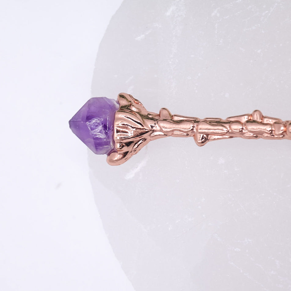 Single Witchy Genuine Crystal Coffee & Tea Spoon – Whimsical Decorative Gift
