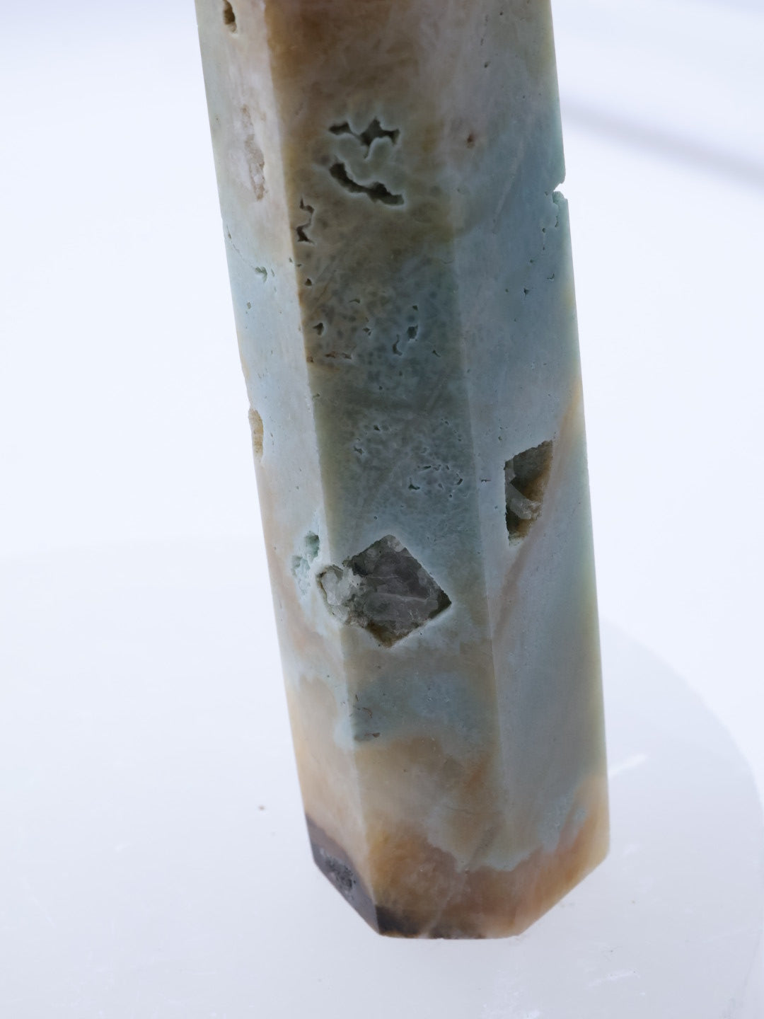 Sky Blue Quartz (Chalcedony) Crystal Point Small 65-100mm || Tower #4