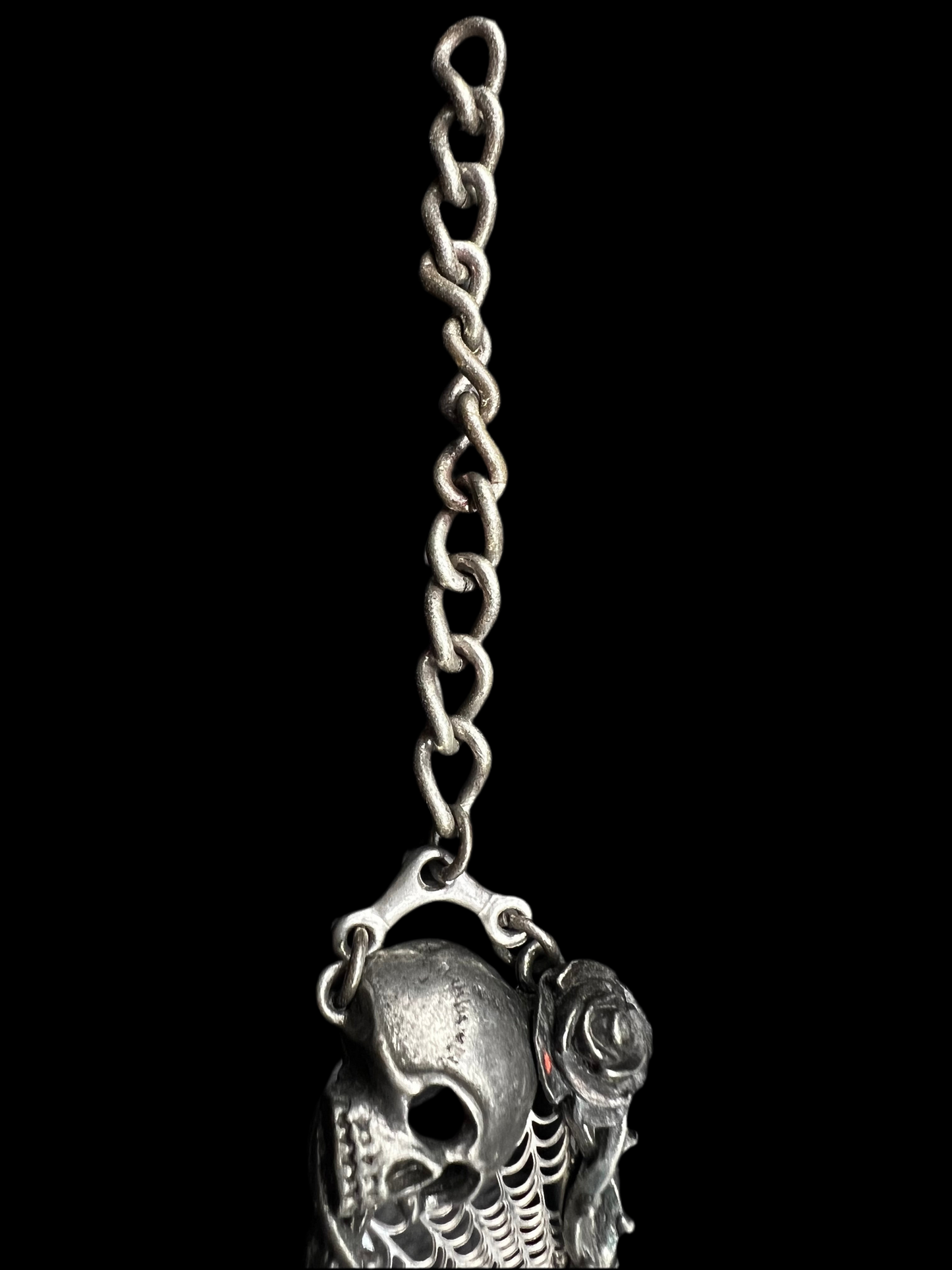 Victorian Gothic Watch – Alchemy Pewter with Skulls, Roses & Crystals