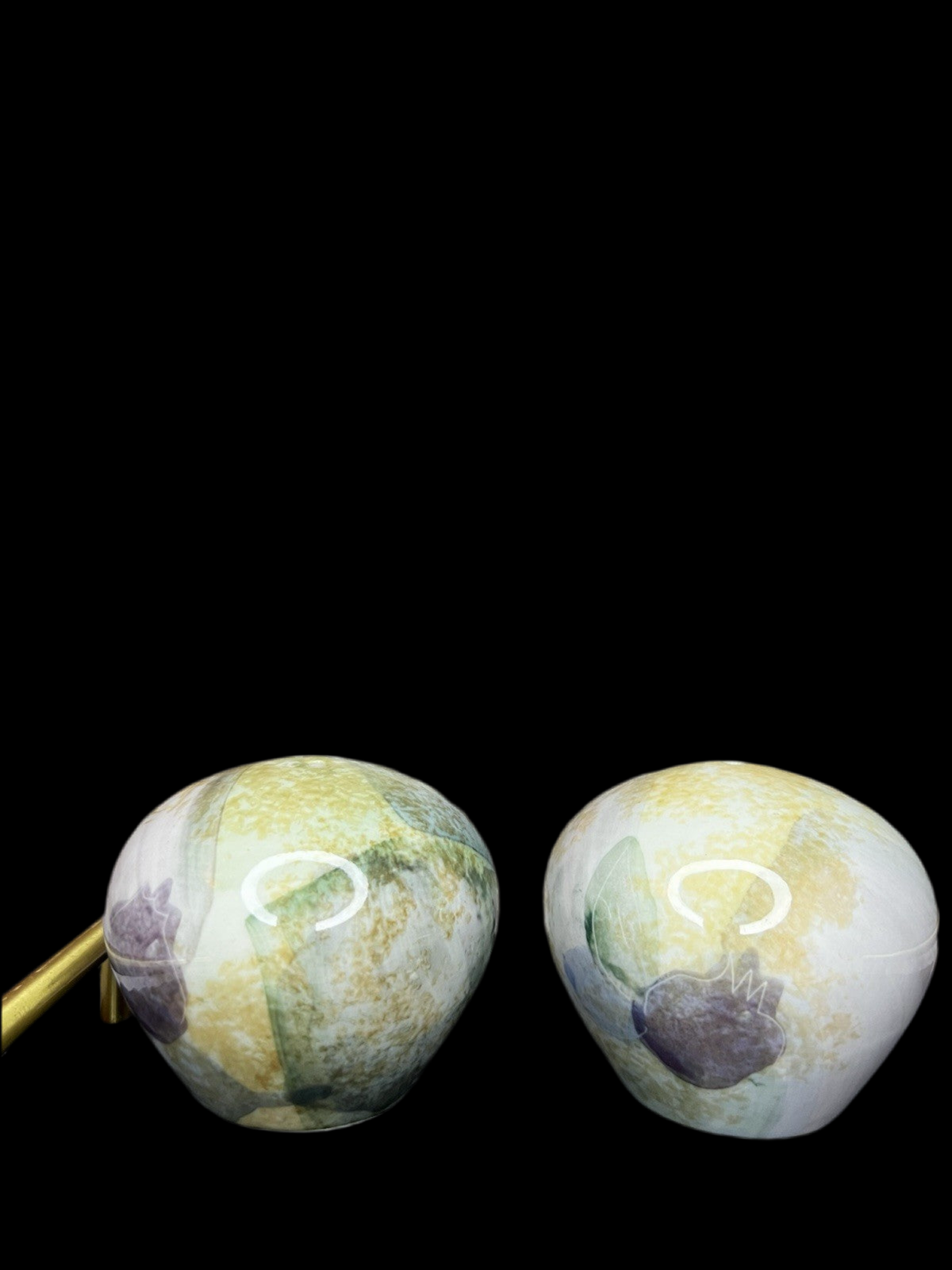 Large Vintage Salt and Pepper Shakers, Australia Robert Gordon Ceramic Plum