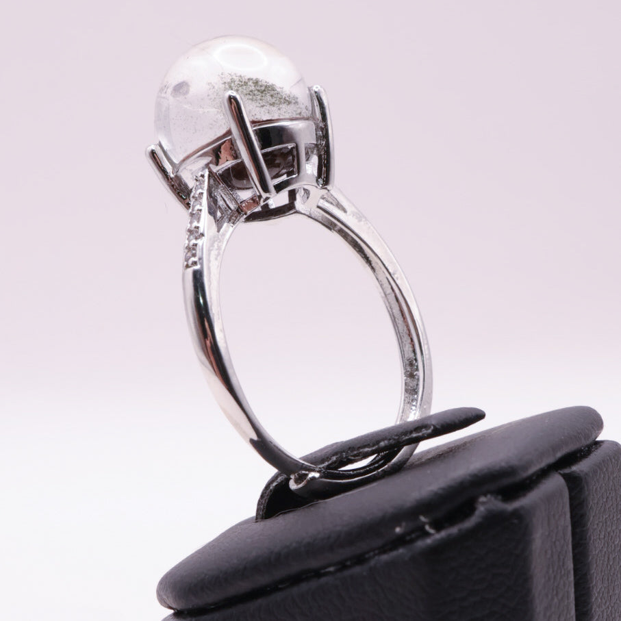 Garden Quartz Adjustable Ring ~ Burnt Orange | #8