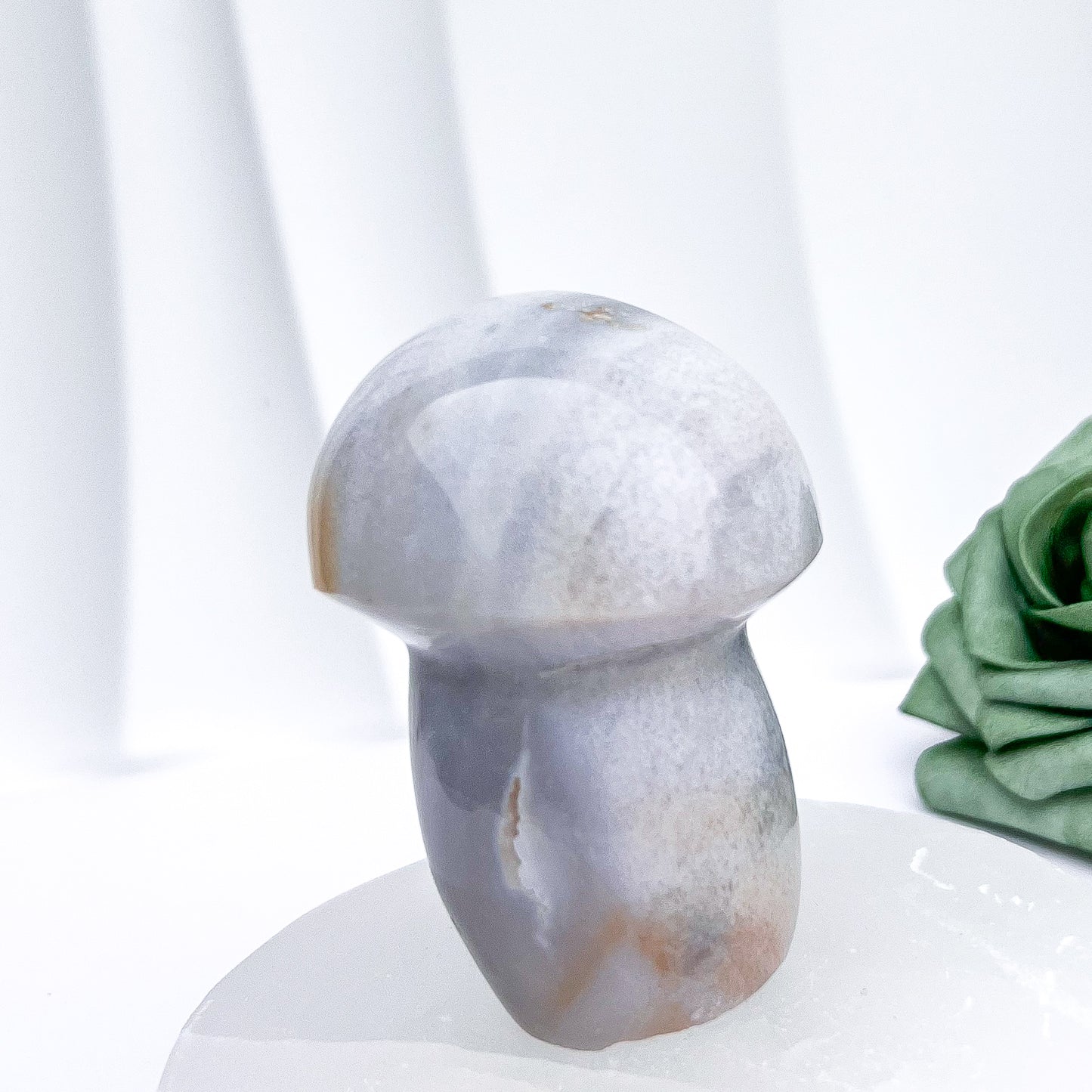 Jasper Mushroom Carving #4 | 222g x 7.5cm