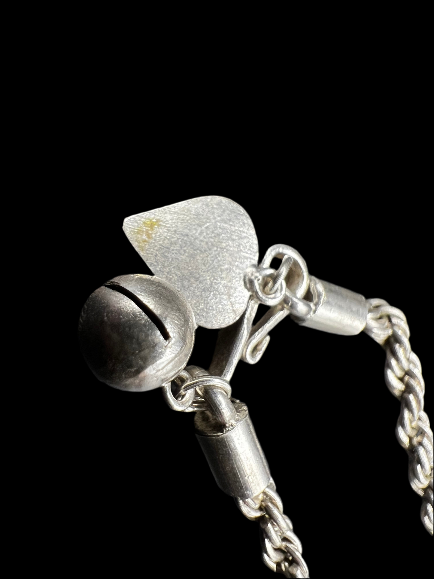 22k Stamped Silver Twisted Rope Bracelet