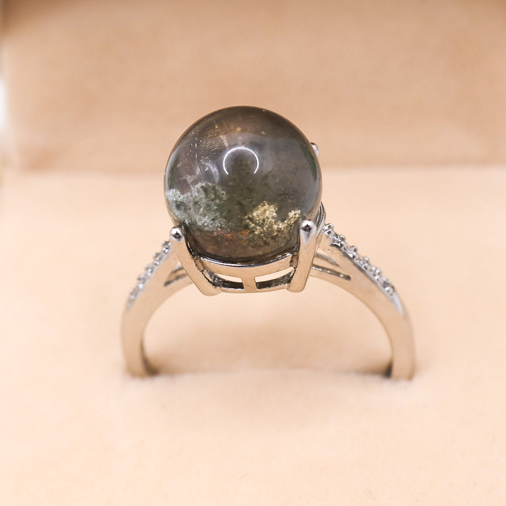 Garden Quartz Adjustable Ring