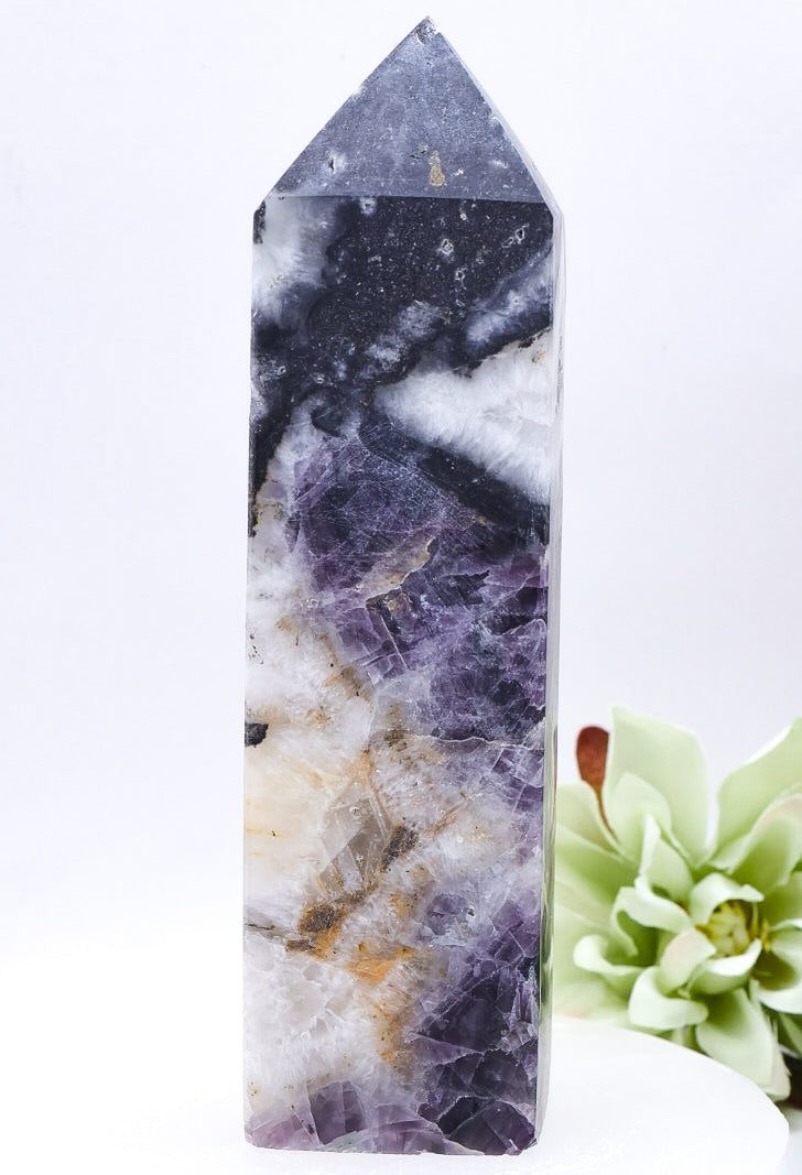 Druzy Fluorite Crystal Point Medium 13cm - 274g