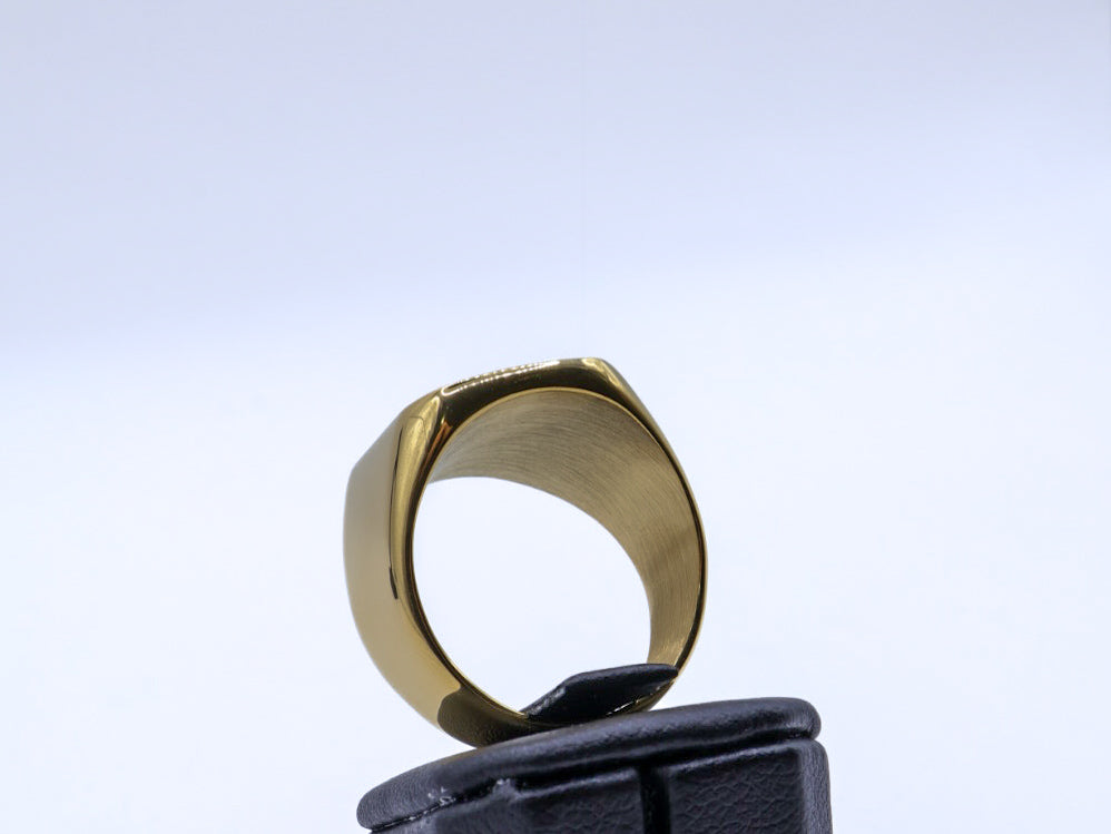 Mens gold-plated ring