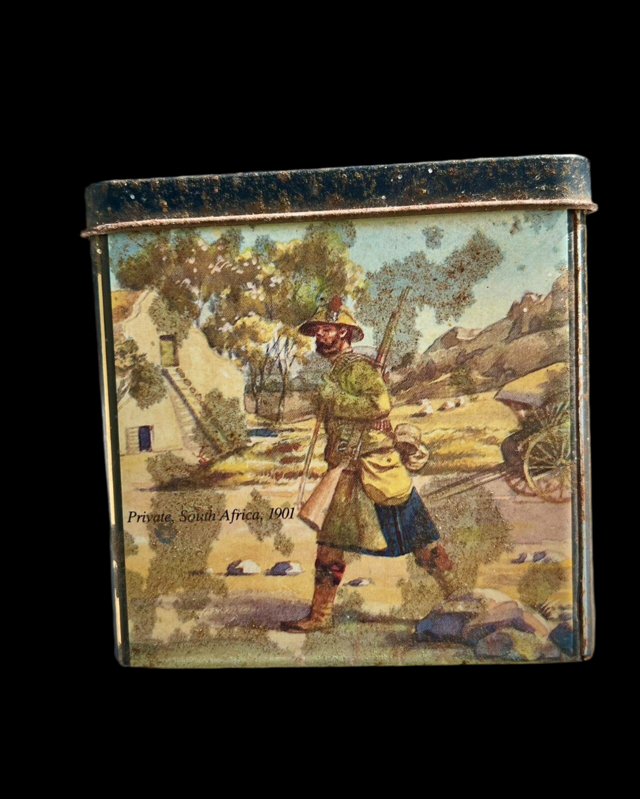 Collectible Scotch Whiskey Tin - Empty, Vintage Barware with Heritage-style