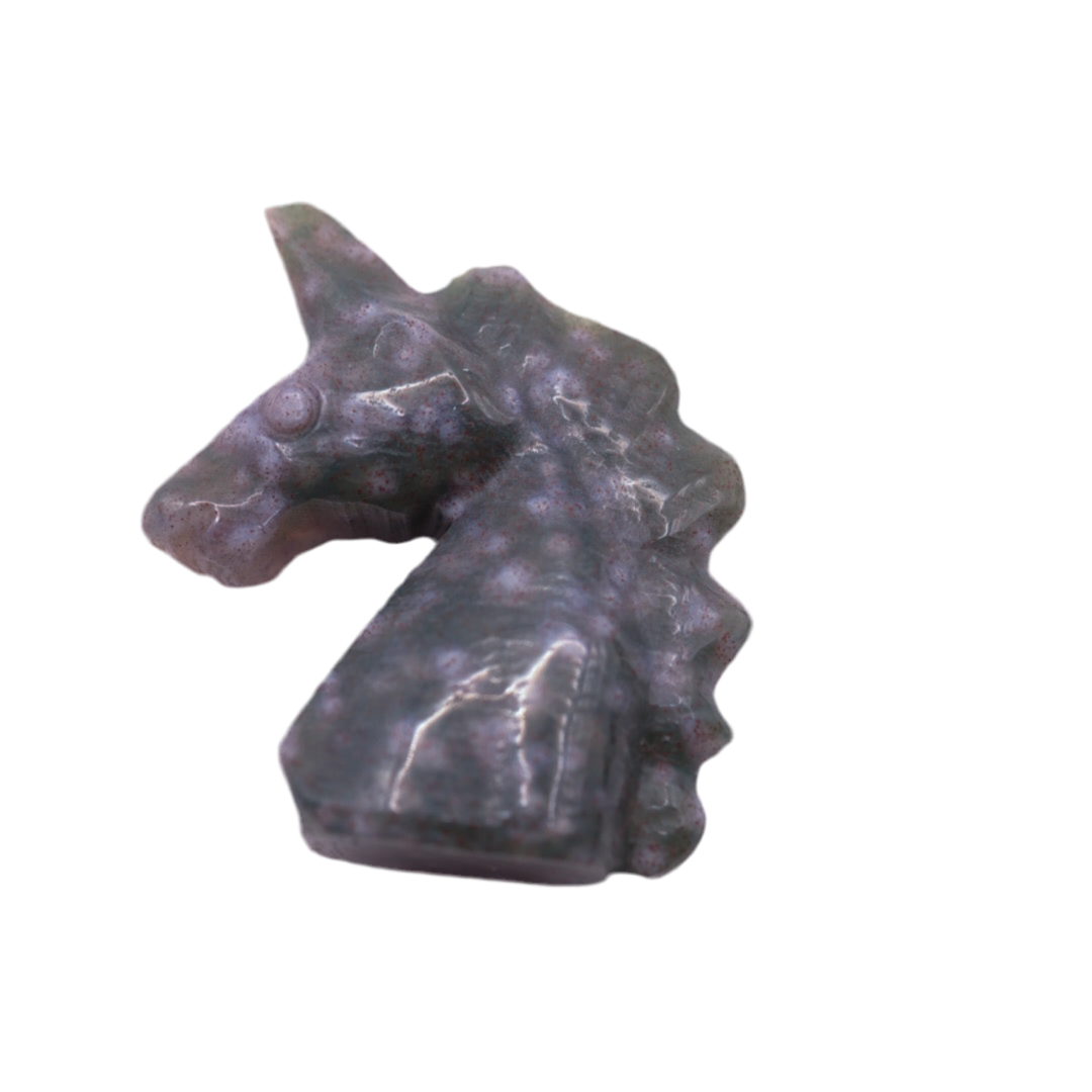 Mini Unicorn Crystal Ocean Jasper Carving || Intuitively Chosen