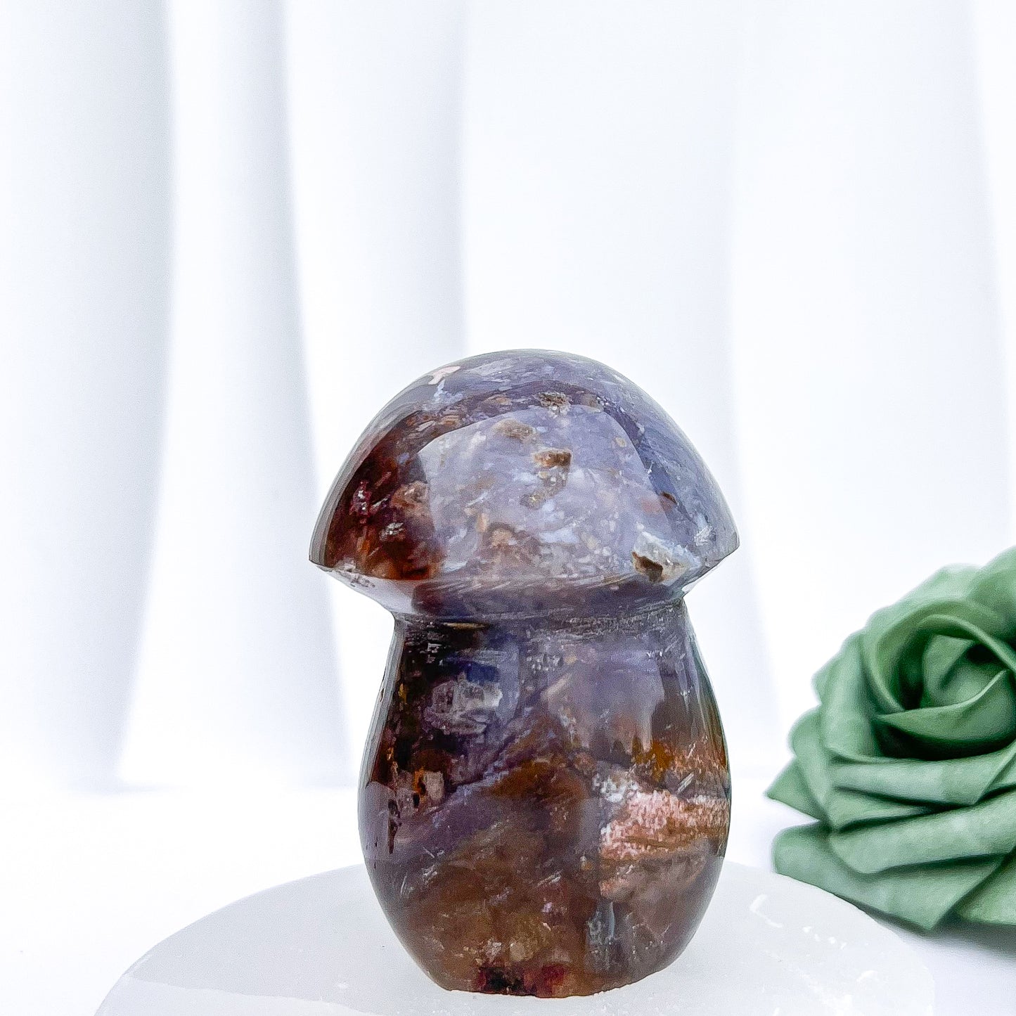 Jasper Mushroom Carving #5 | 269g x 8.5cm