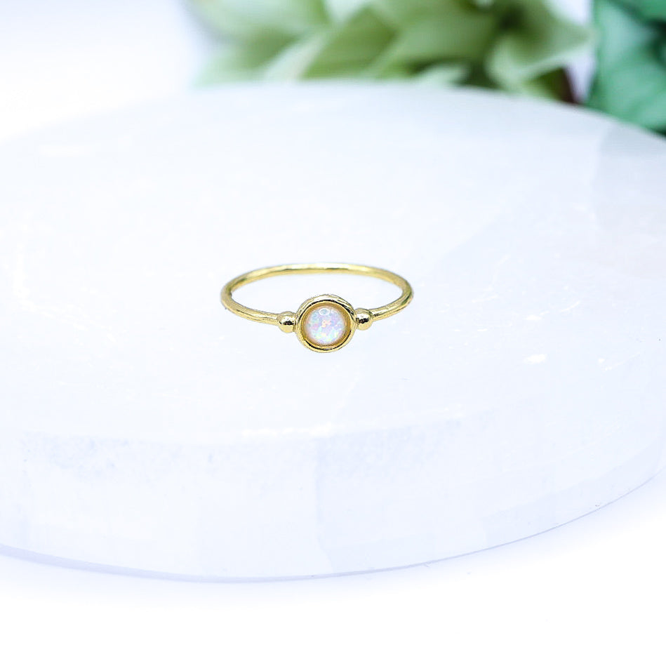 Opalite 925 Sterling Silver Ring | With Box